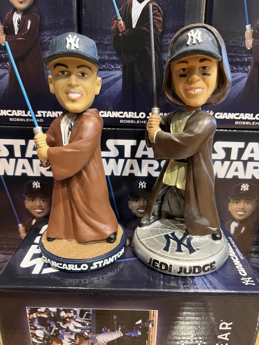 Giancarlo Stanton + Aaron Judge Jedi Star Wars Bobblehead SGA NY