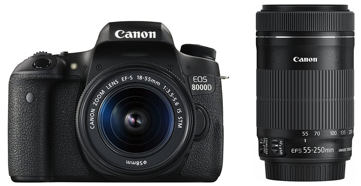 Canon EOS 8000D Double Zoom Kit | eBay