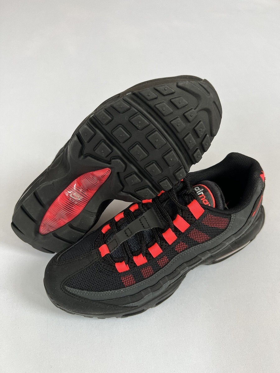 Nike Air Max 95 OG Black Laser Crimson DA1513-001 Men's 7 Women's