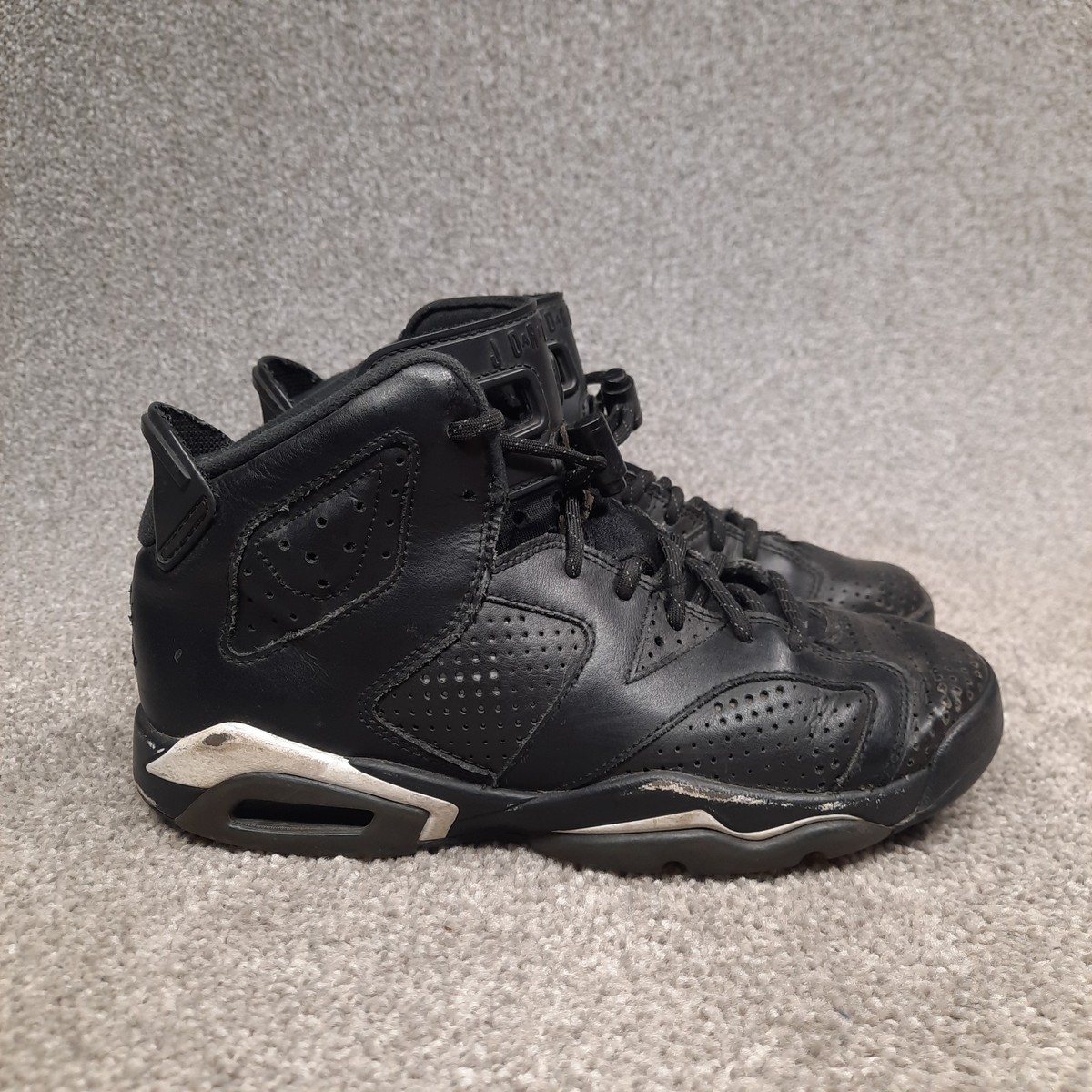 Nike Air Jordan 6 Retro GS Black Cat Shoes Sneaker GS Youth 5.5Y