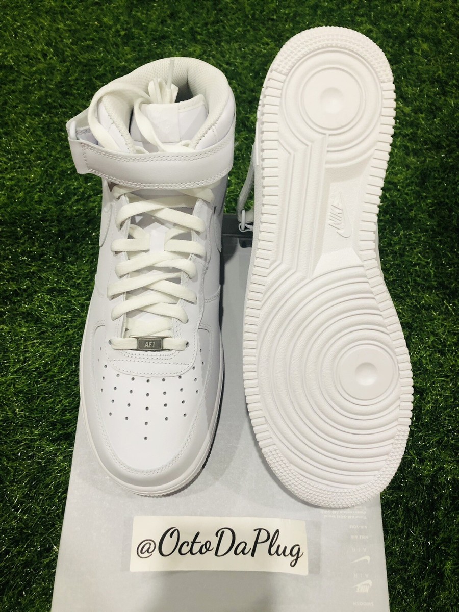 Nike Air Force 1 Mid Triple White Mens Multi Sizes nby CW2289-111