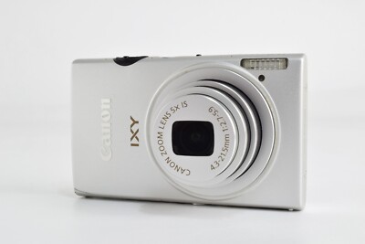 Near Mint]Canon IXY 220F Silver Digital Camera Optical 5x Zoom