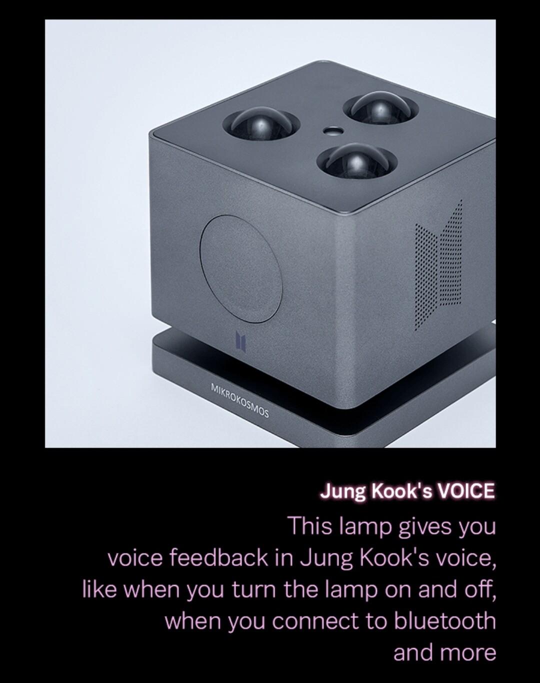 アーティストメイド JUNGKOOK ムードランプ BTS JUNGKOOK MICRO COSMOS