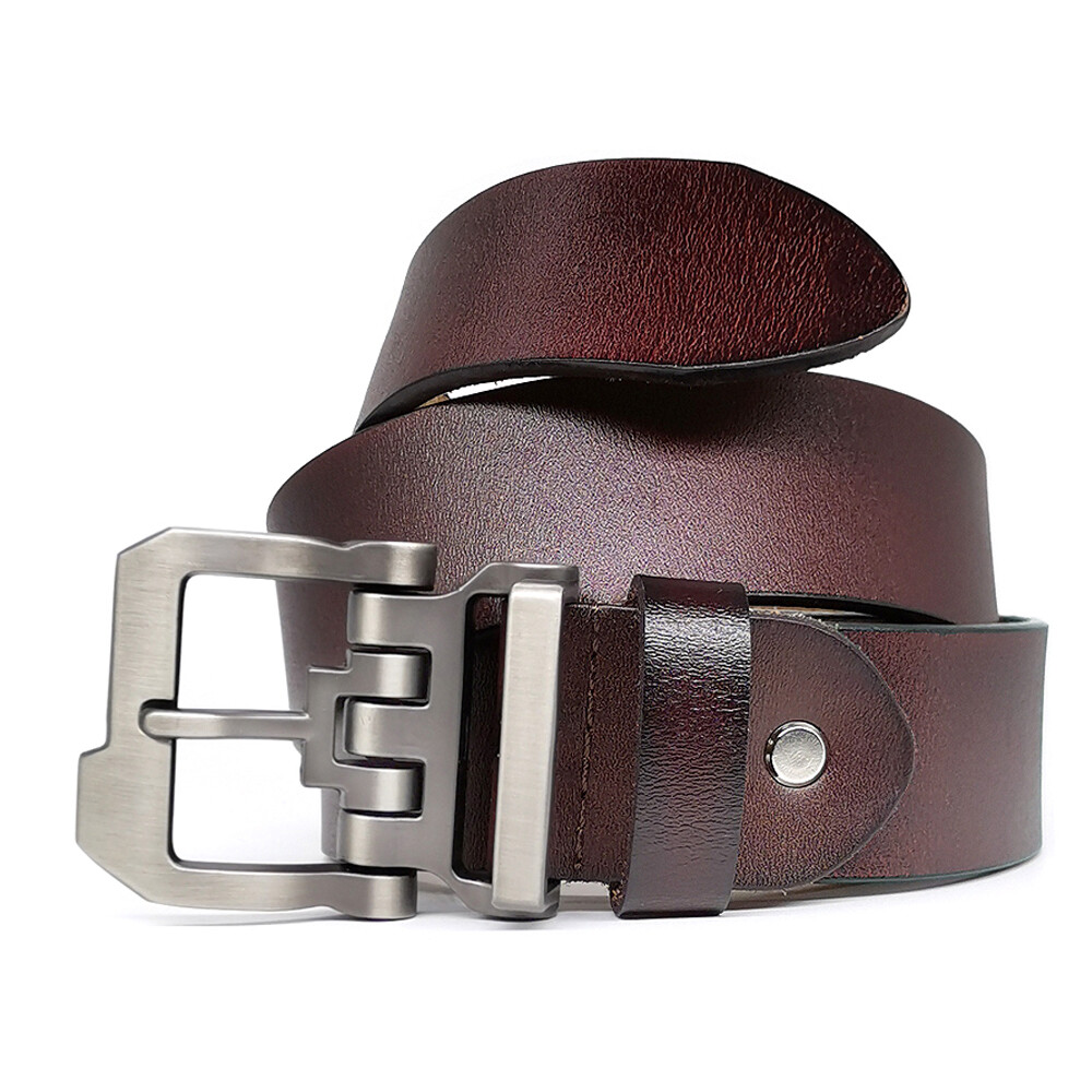 Big and Tall Size 100cm-160cm Mens Leather Belt Alloy Metal Pin