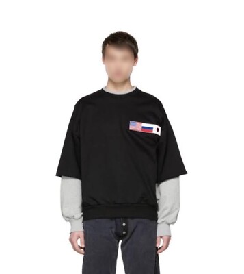 GOSHA RUBCHINSKIY DOUBLE SLEEVE FLAG SWEAT | eBay