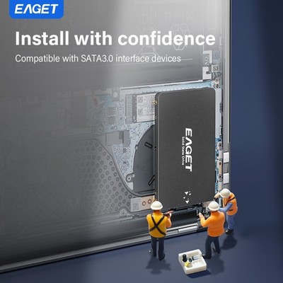 EAGET 1TB 3D NAND SATAIII 2.5'' Internal SSD Up to 530MB/s Solid