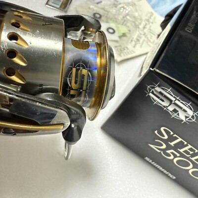 Shimano 04 Stella 2500 Spinning Reel with Box Handle Shaft left