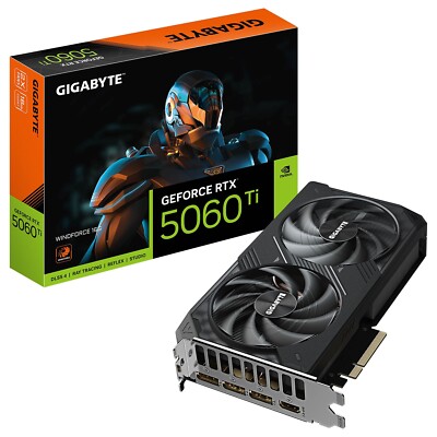 Factory ) GIGABYTE RTX 5060 Ti 16GB GV-N506TWF2-16GD Video Card