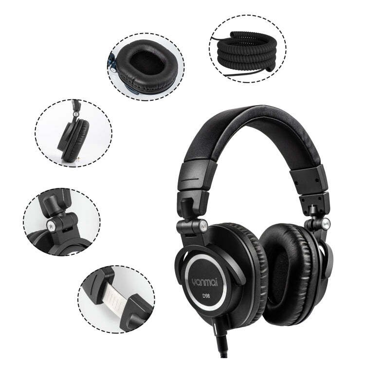 Yanmai D98 Professional Recording Monitor Headphone (Black) | eBay