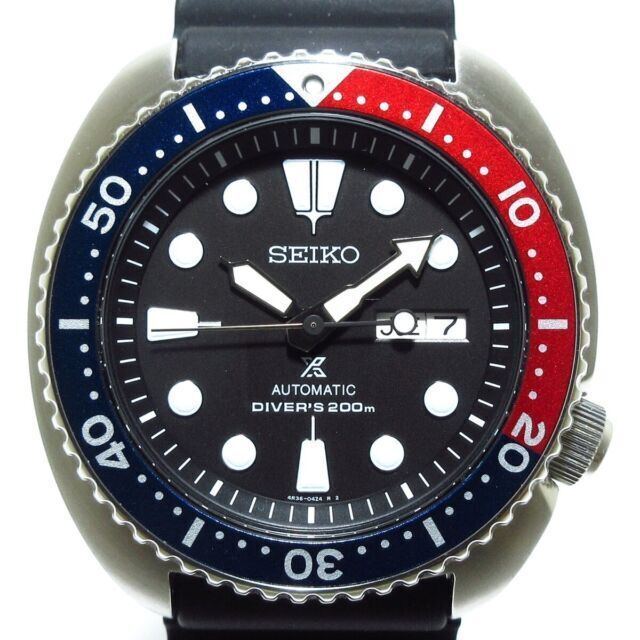 Seiko Prospex Men's Black Watch with Rubber Strap - 4R36-04Y0 for