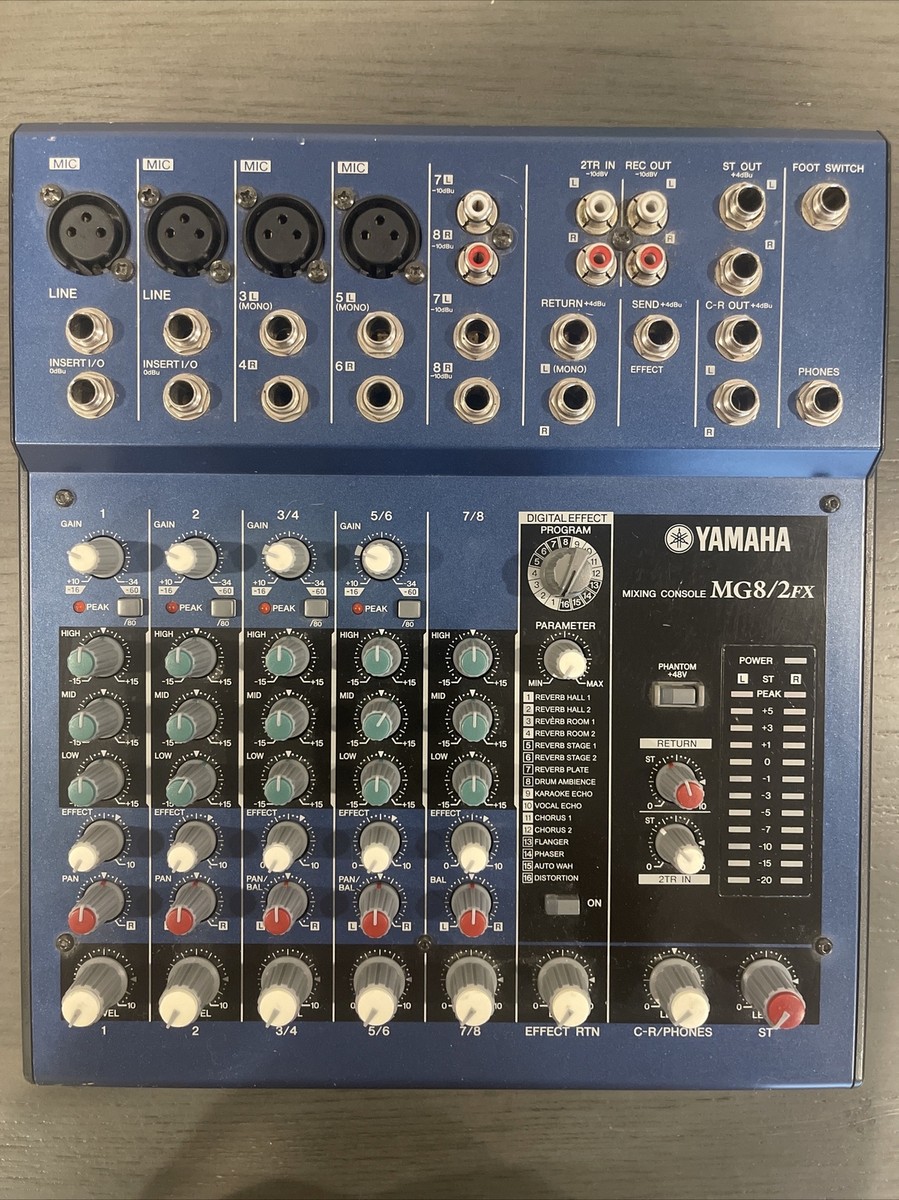YAMAHA MG8/2FX Mixing Console Blue | eBay