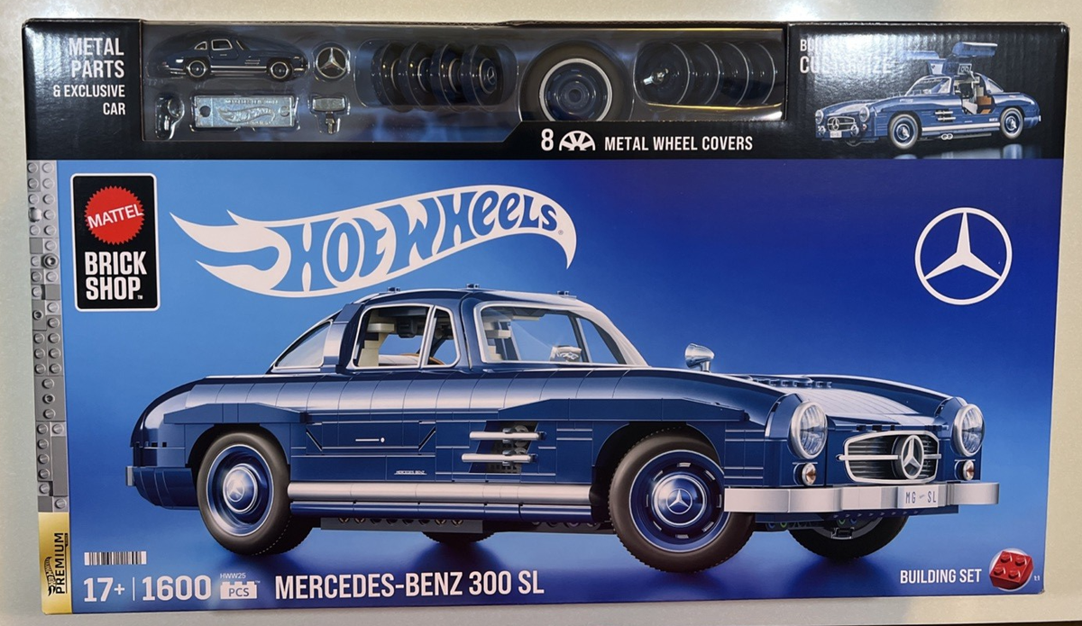 Mattel Brick Shop Hot Wheels Mercedes-Benz 300 SL IN HAND & SHIPS