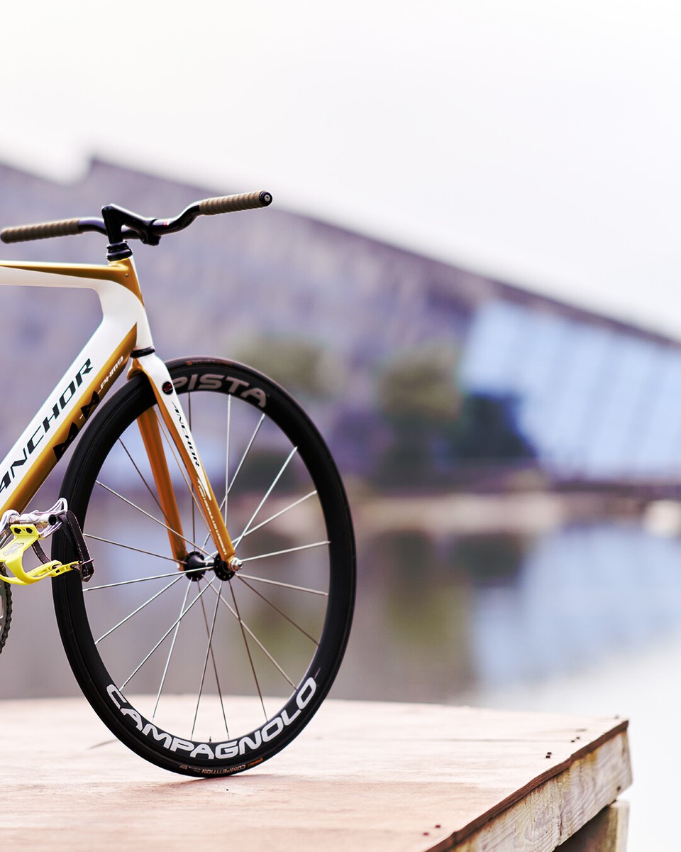 Mint Campagnolo Record Pista Wheel Set Track Bike Fixie Aero 38mm