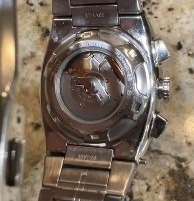 SEIKO SPORTURA KINETIC CHRONOGRAPH 7L22-0AD0 BLACK TACHYMETER