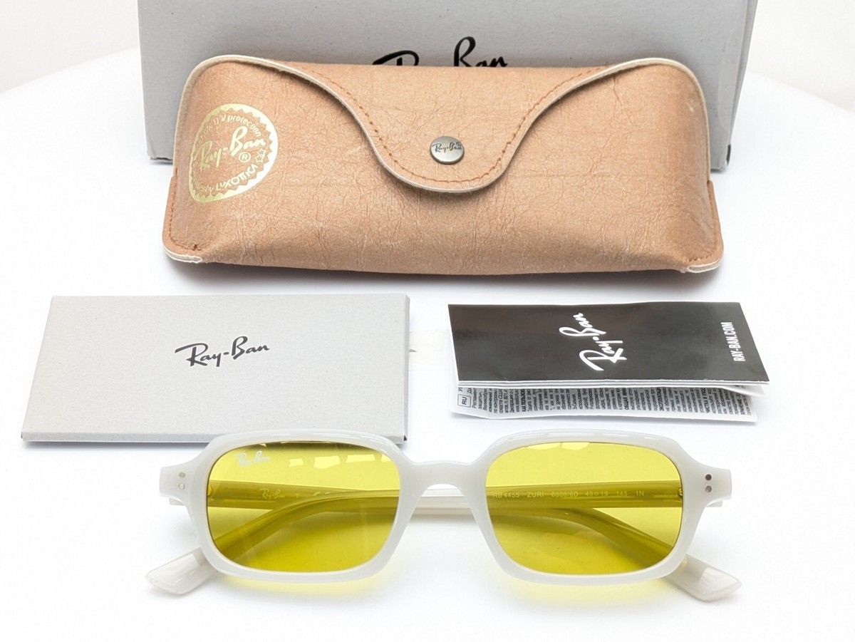 Ray-Ban Zuri RB4455 6808/6D Cloudy Warm White Yellow Flash Gold
