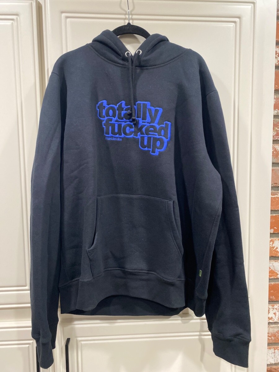 NWT Heaven by Marc Jacobs Black Hoodie totally f***ed up XXL | eBay