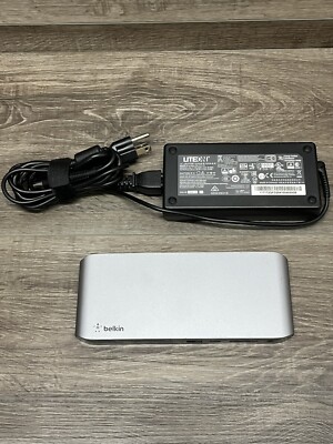 Belkin Thunderbolt 3 Dock Pro F4U097 With Power Adapter | eBay