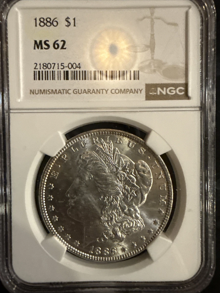 MS 62 Graded 1886 Year Morgan US Dollars (1878-1921) for sale | eBay