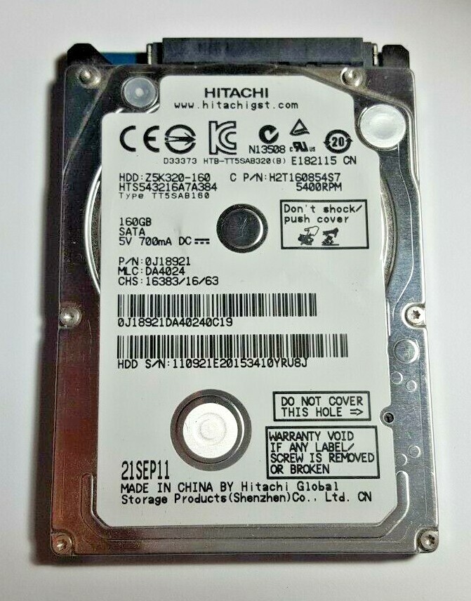 Original Sony PlayStation 3 PS3 HDD 160GB Hard Drive Hitachi 2.5