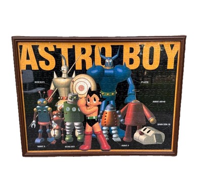 VTG Astro Boy Central Hobby 500 Piece Puzzle Robots Framed 38x52cm