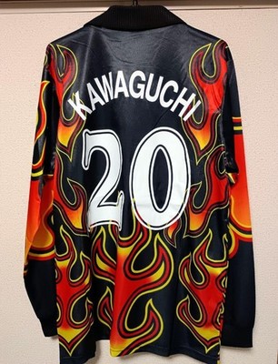 1998 Japan GK Yoshikatsu Kawaguchi Jersey Flame Design Reissue L