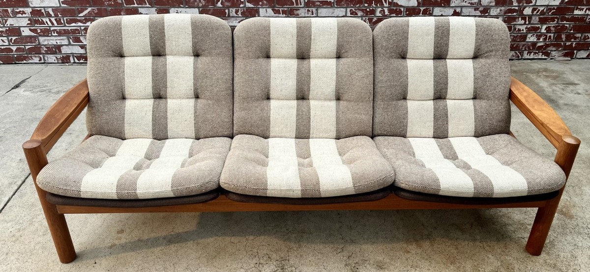Domino Mobler Mid-Century Modern 3-Cushion Couch (mid 1970's) | eBay