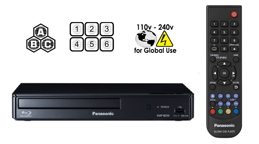 Panasonic DMP-BD Region Free Blu-ray player Multi Region Code Free