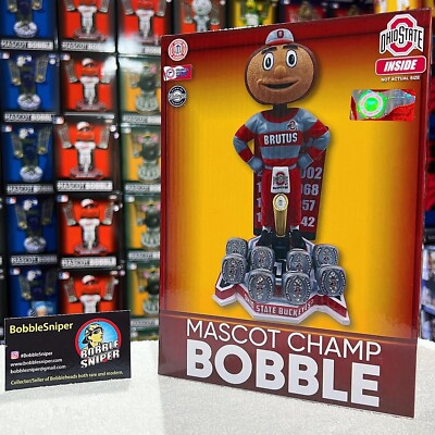 BRUTUS the BUCKEYE Ohio State Buckeyes 8x National Champs NCAA
