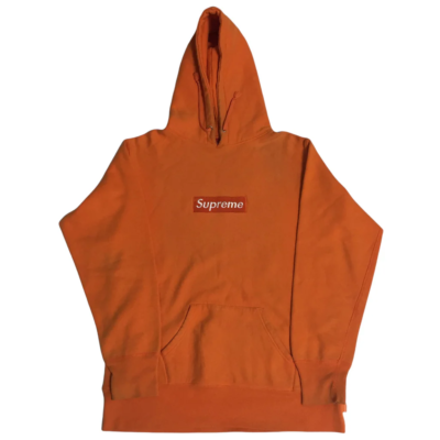 Supreme Box Logo Hoodie Orange Extra Large XL | eBay
