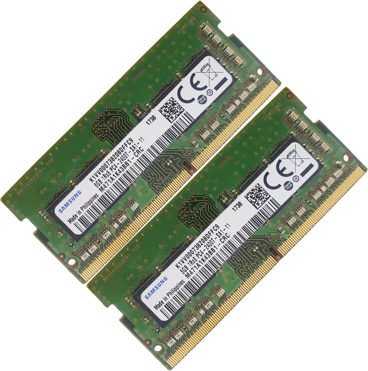 Samsung 16GB (2 x 8GB) DDR4 2400MHz Laptop Memory RAM PC4-19200