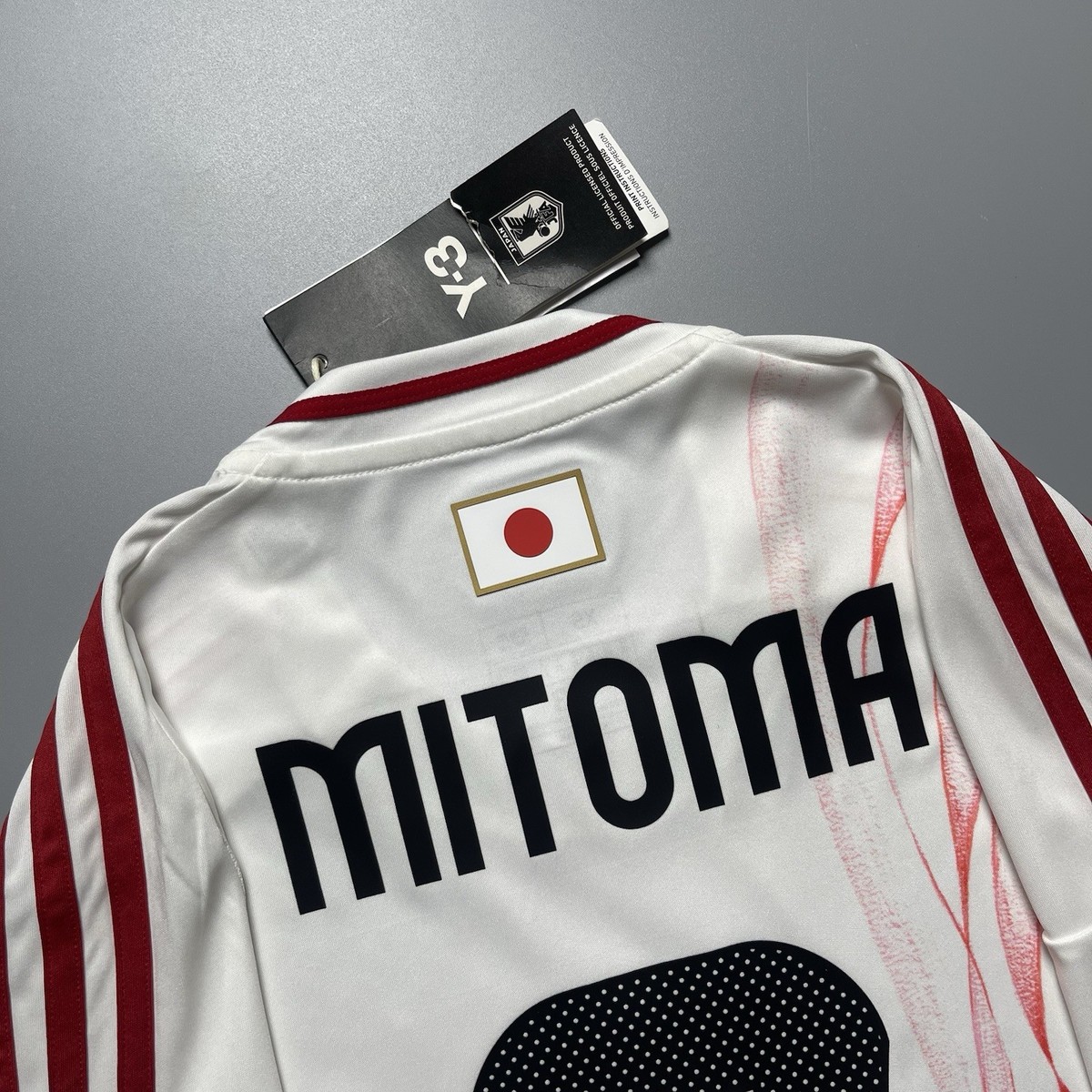 JAPAN ADIDAS Y-3 2024 SOCCER AWAY JERSEY #7 KAORU MITOMA SIZE “XS