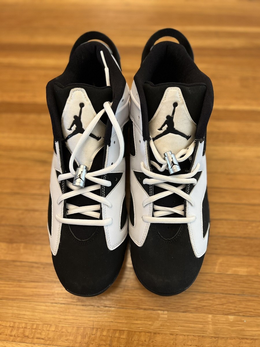 2007 Air Jordan 6 Retro TD Size 11 Black/White Football Cleats