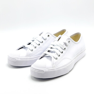 NEW* Unisex Converse Jack Purcell Leather Low TRIPLE WHITE