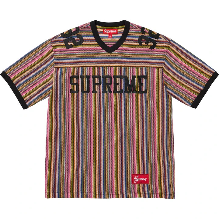 Supreme Open Knit Football Top Multi | eBay