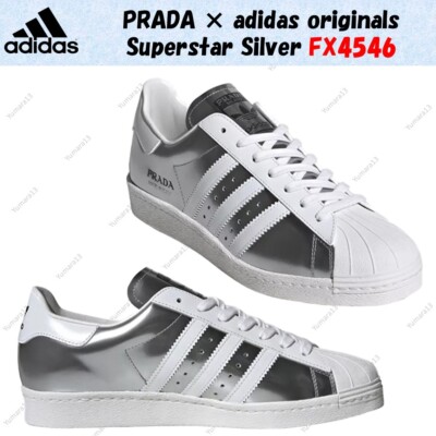 PRADA × adidas originals Superstar Silver FX4546 Men's Size | eBay
