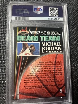 1992-93 Topps Stadium Club - Beam Team Michael Jordan #1 for sale