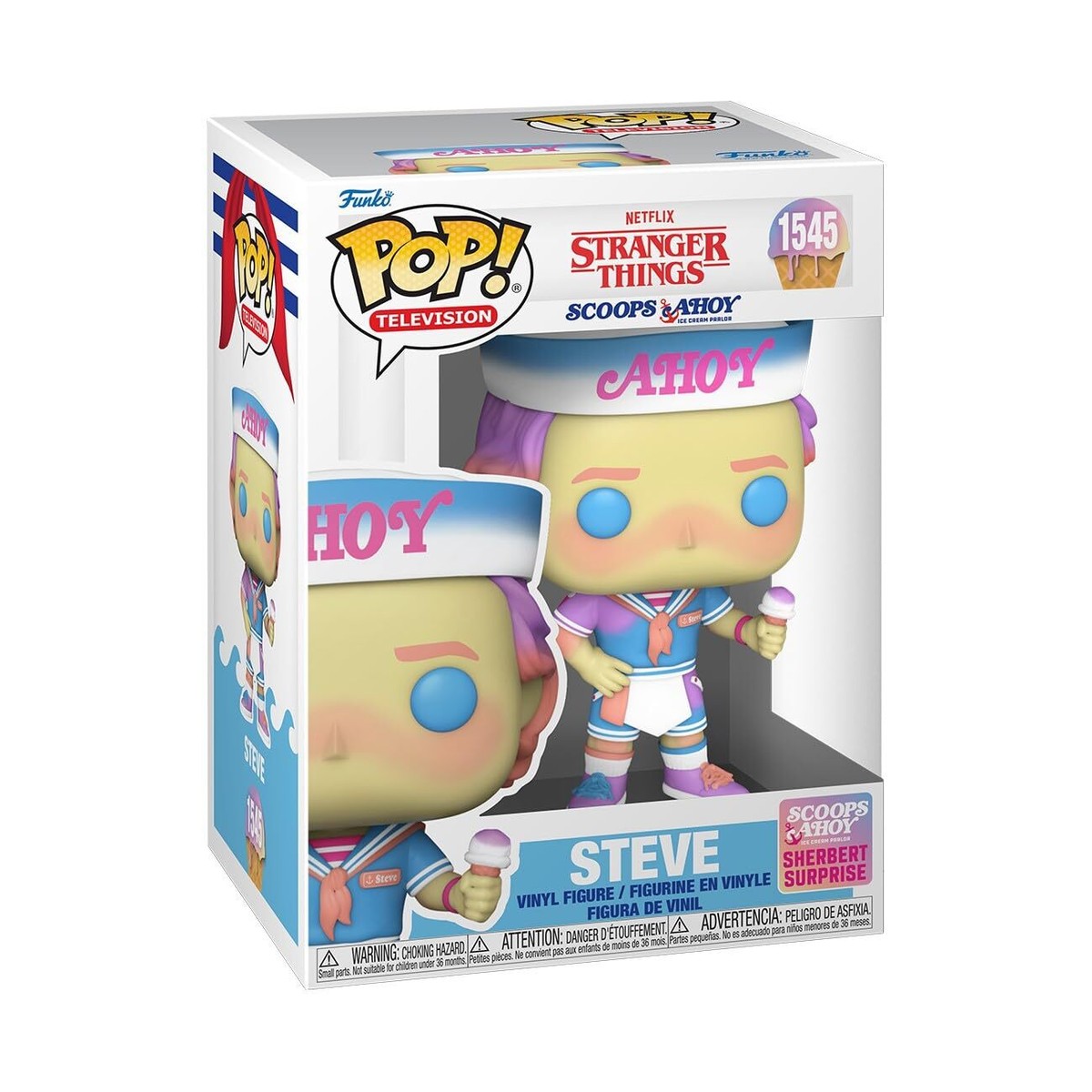 Funko Pop! TV: Stranger Things - Steve (Scoops Ahoy) 889698799980