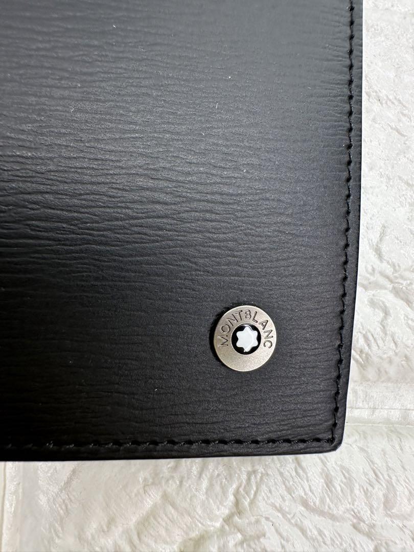 Mont Blanc Black Men'S Long Wallet Black Men Accessory Wallet