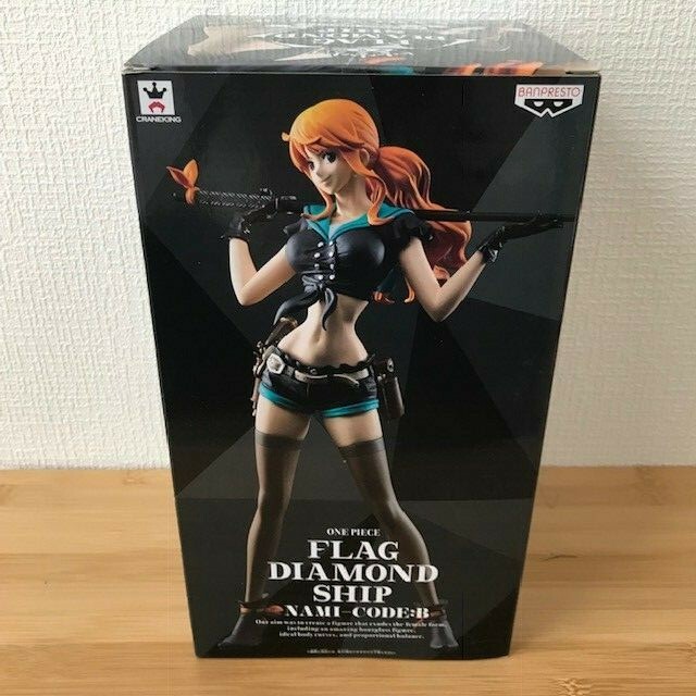 One Piece Nami Figure, Code B Licensed by Banpresto, Series Flag