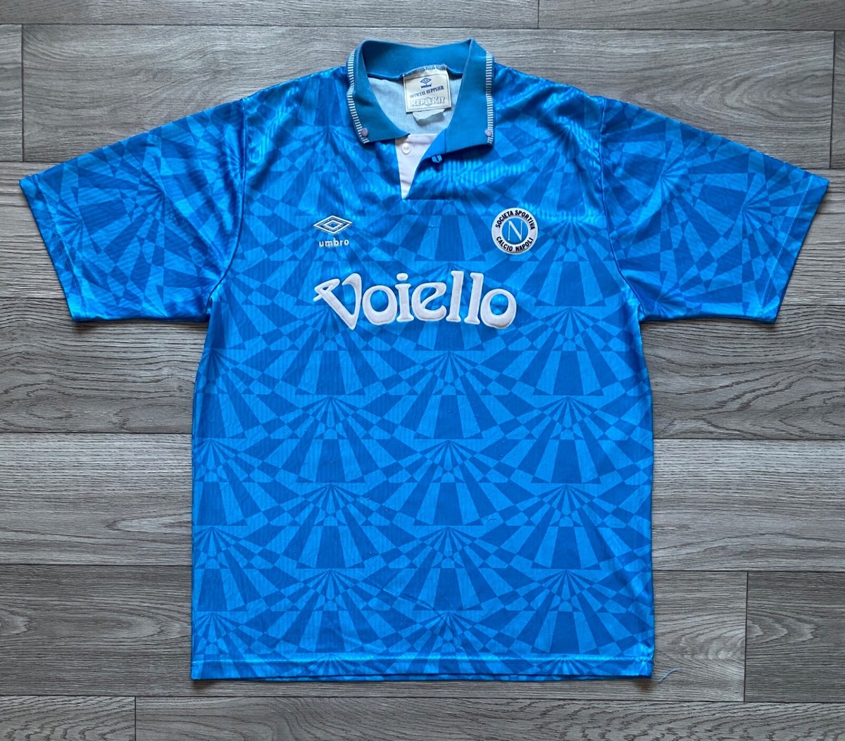 UMBRO NAPOLI Voiello 1991/1993 HOME FOOTBALL SHIRT VINTAGE JERSEY