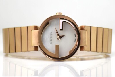 Gucci Rose Gold 133 Interlocking-G Ladies MOP Dial Swiss Quartz