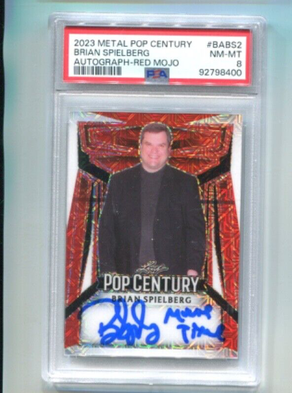 2023 Leaf Metal Pop Century - BRIAN SPIELBERG - Red Mojo Autograph