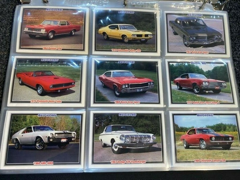 Collection of 1992 Collect-A-Card Corp. Muscle Cars Trading Cards