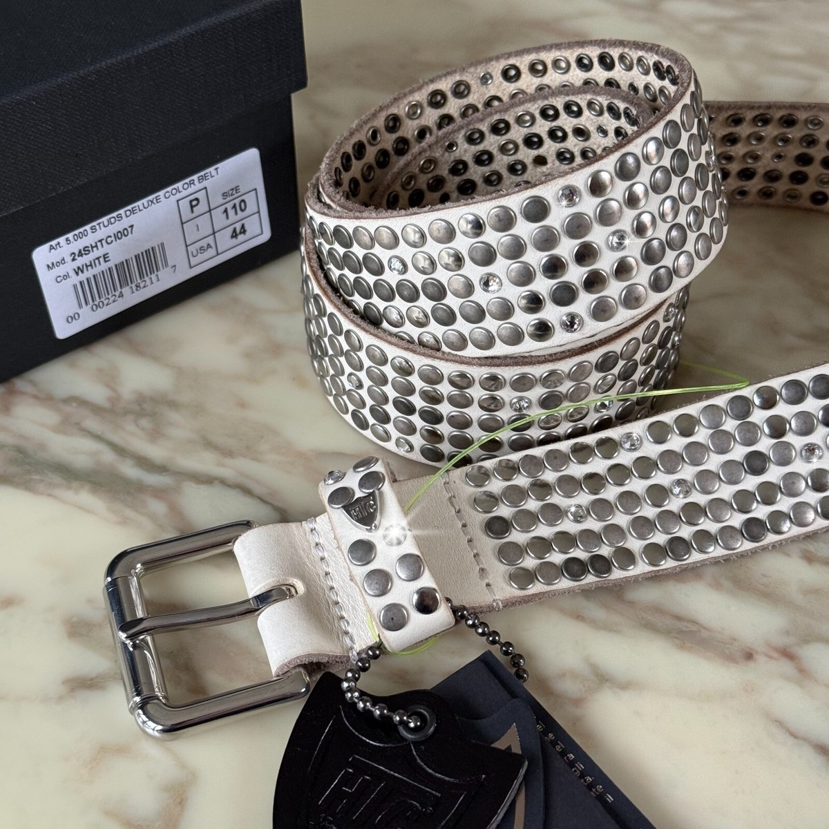HTC Los Angeles 5.000 Studs Deluxe Belt w/ Swarovski size 110/44
