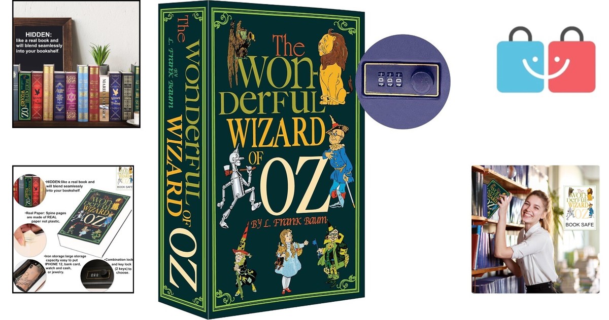 The Wonderful Wizard of Oz Book Safe with Combination Lock for