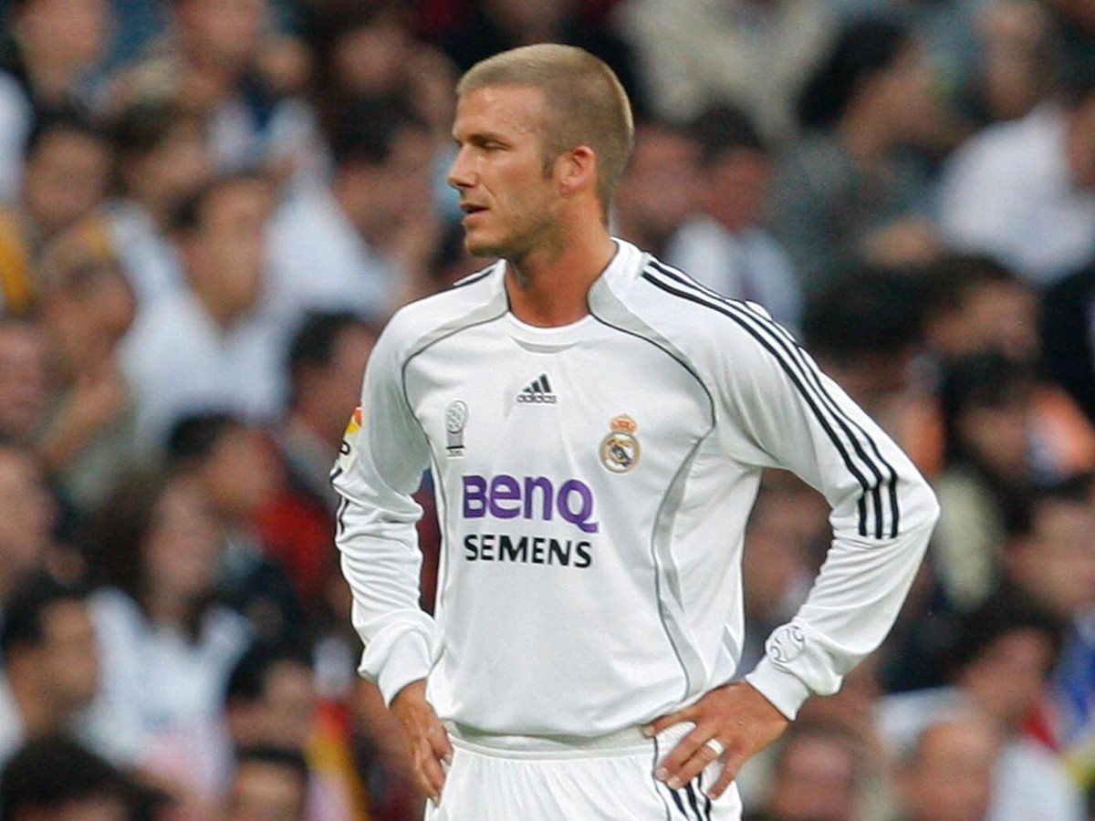 001 - R. Madrid 06/07 Home UEFA - White - Beckham #23 - XL (Run