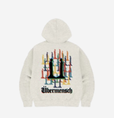 G-DRAGON Ubermensch Hoodie Zip-Up, Oatmeal (100% Authentic) | eBay