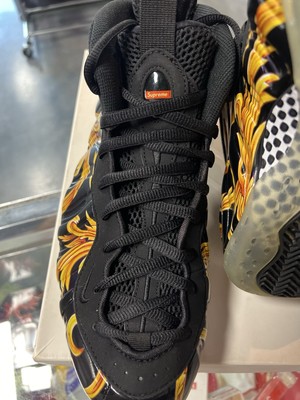 Nike Air Foamposite 1 One Supreme SP Black Metallic Gold 652792