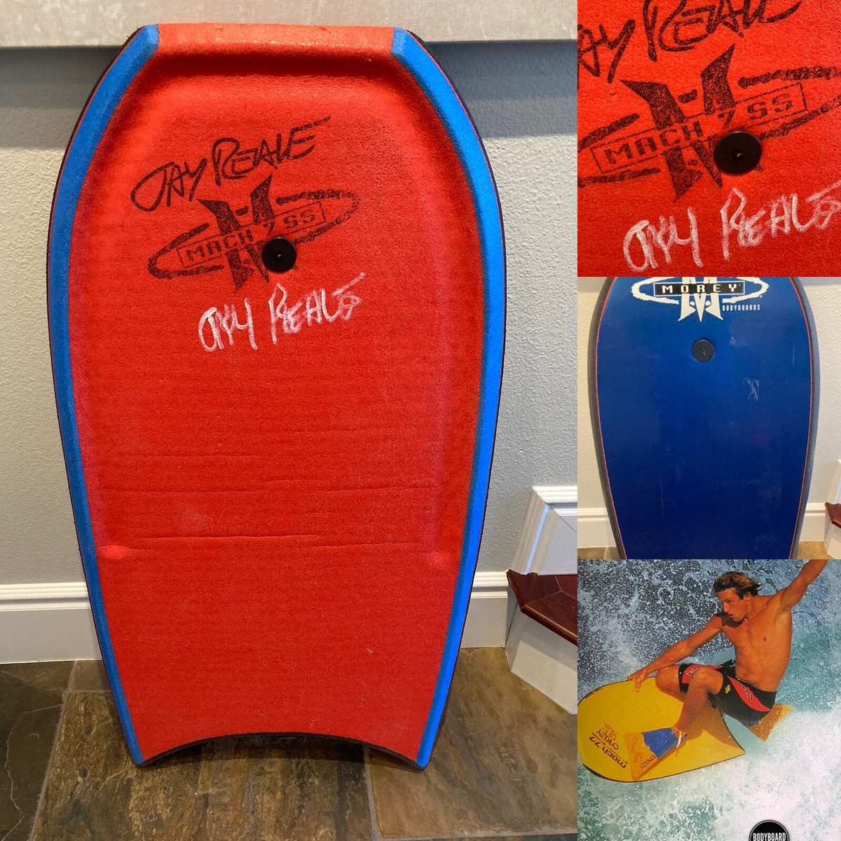 VINTAGE MOREY BODYBOARD: Signed JAY REALE MACH 7 SS | eBay