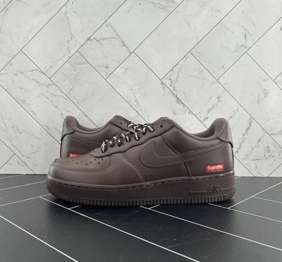 Nike Supreme x Air Force 1 Low Box Logo - Baroque Brown Size 7